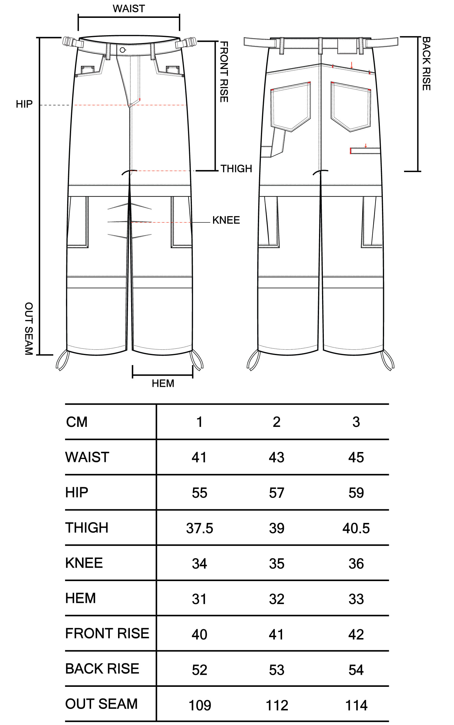 TITAN BAGGY PANTS BLACK | Kamien
