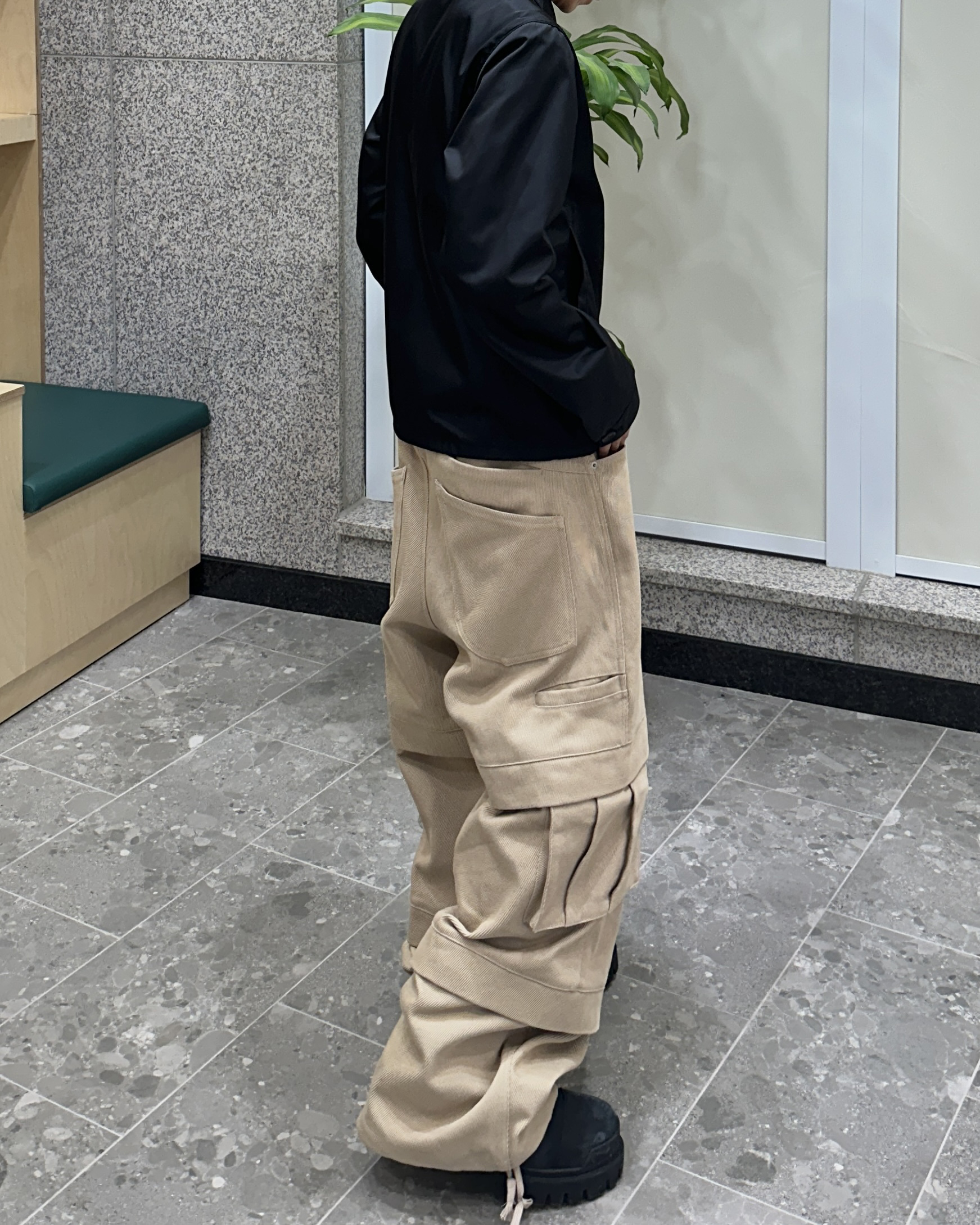 TITAN BAGGY PANTS BEIGE | Kamien