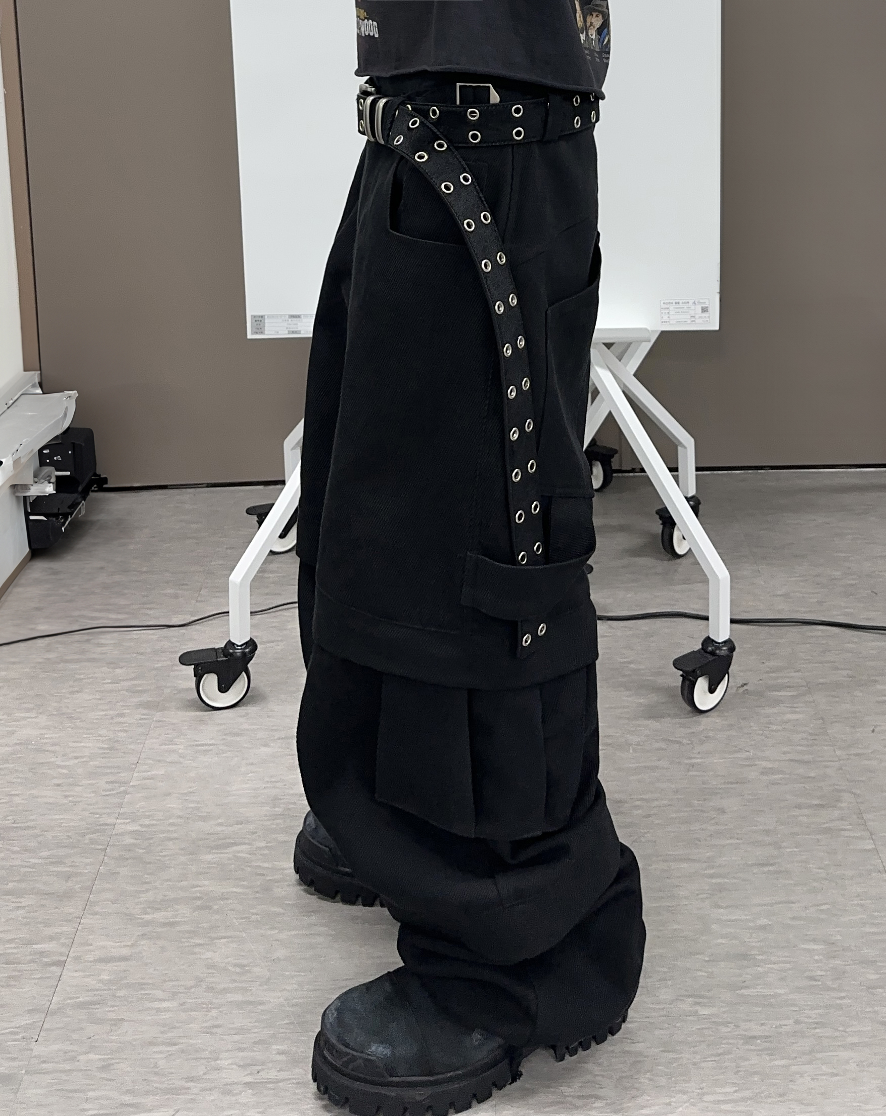 TITAN BAGGY PANTS BLACK | Kamien