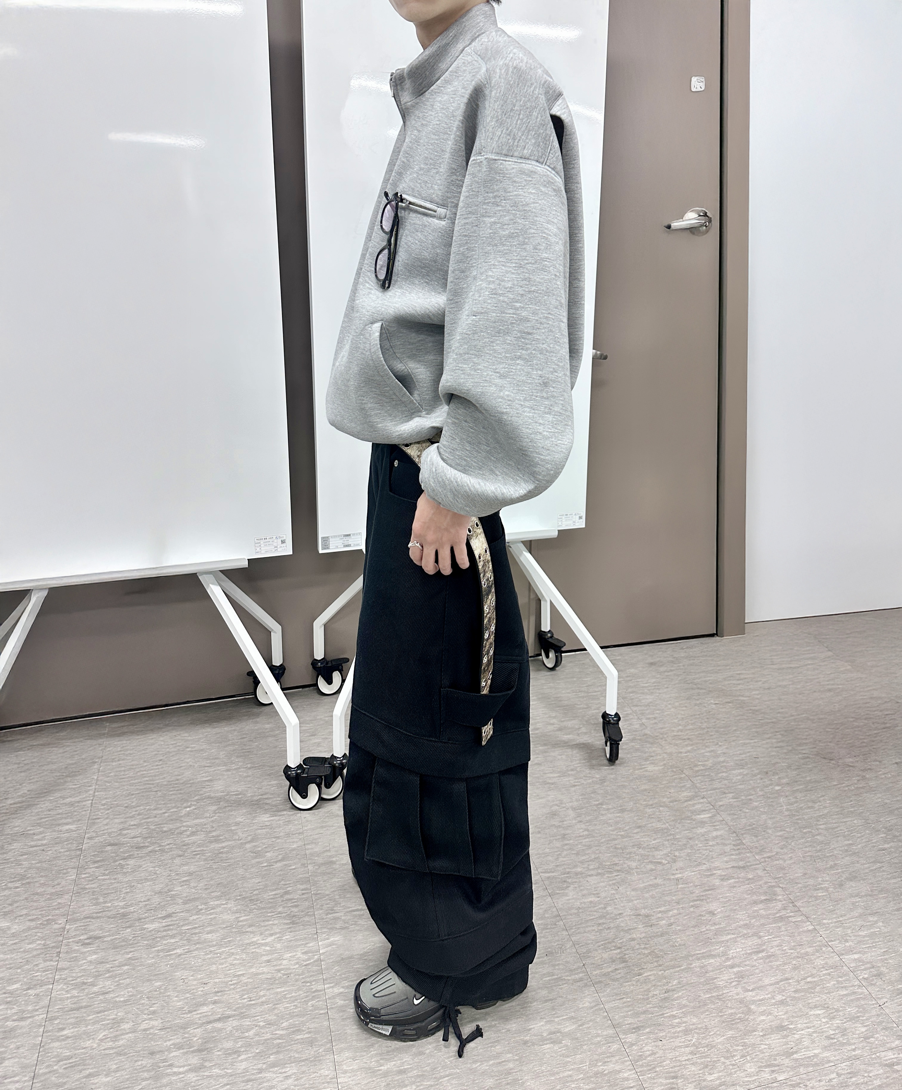 TITAN BAGGY PANTS BLACK | Kamien