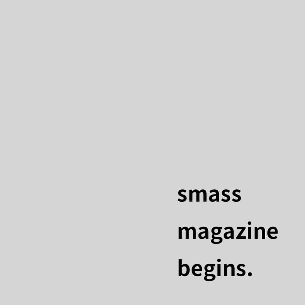 smass Magazine begins.