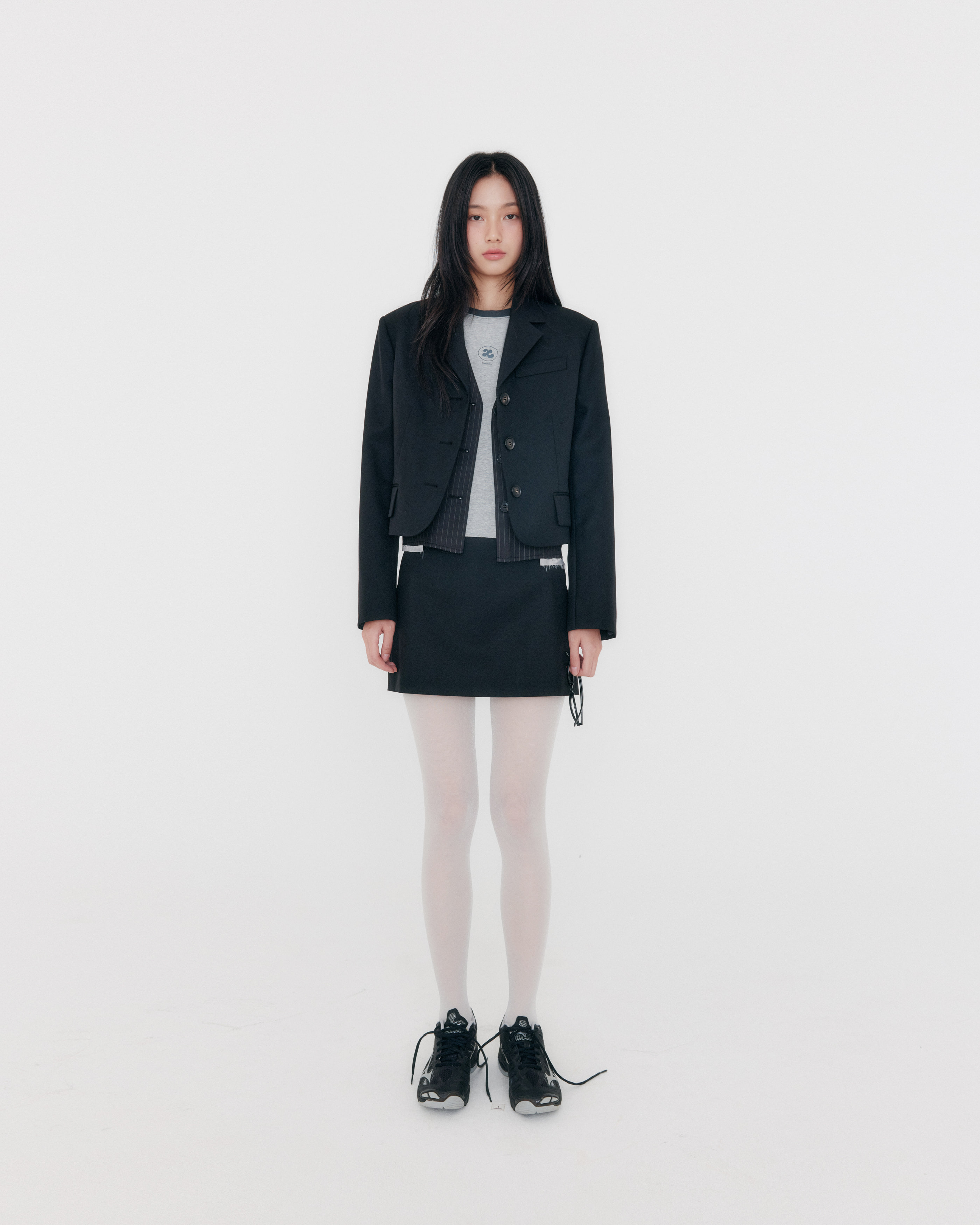 Classic Miniskirt ( Black ) - zeezeezee