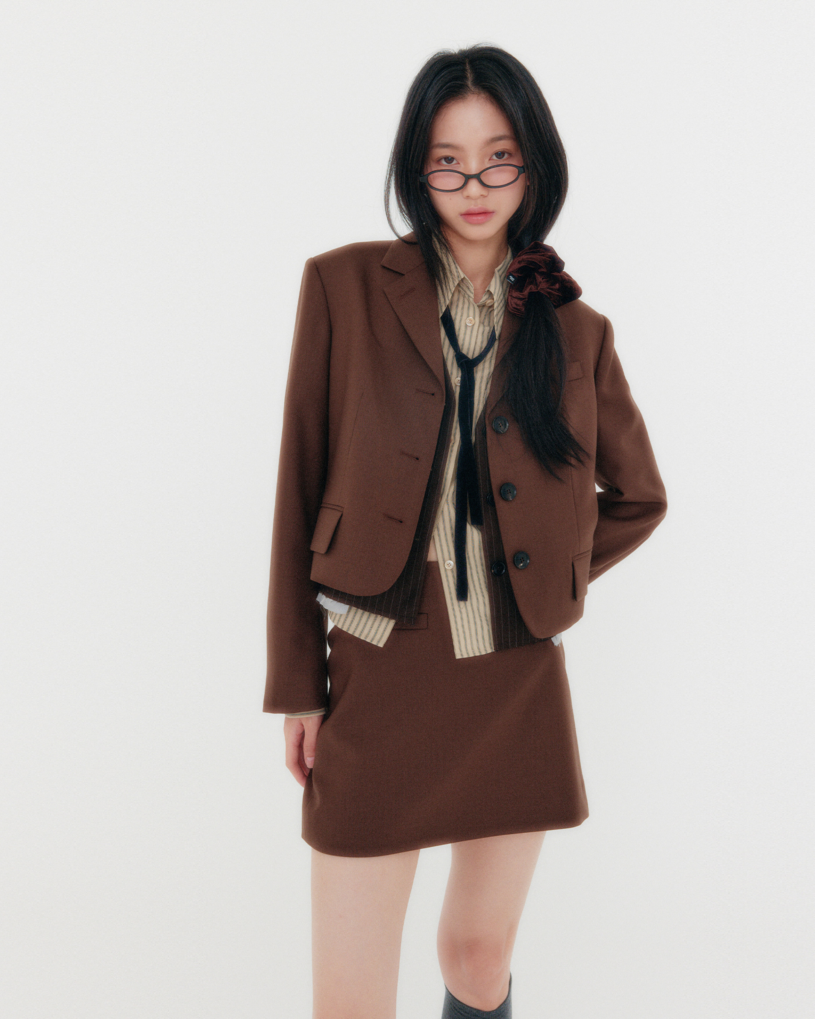 【ZEEZEEZEE】Slim Fit Cropped blazer ★韓国人気★ 追跡付 SHOP - New Arrivals - zeezeezee
