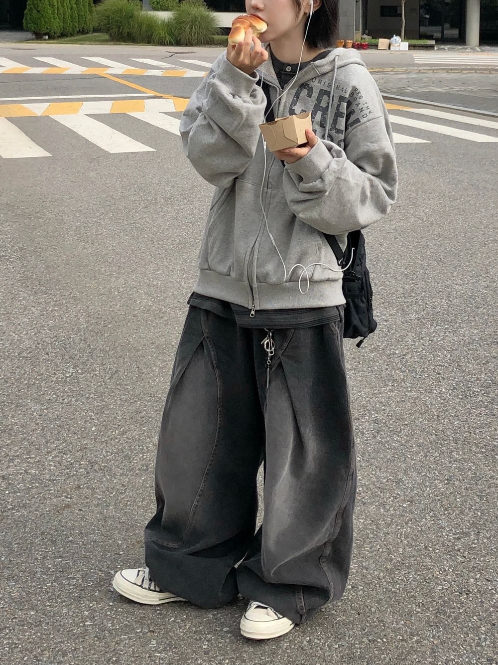 unisex]クルークラックフード集業（3C） - SEAZ