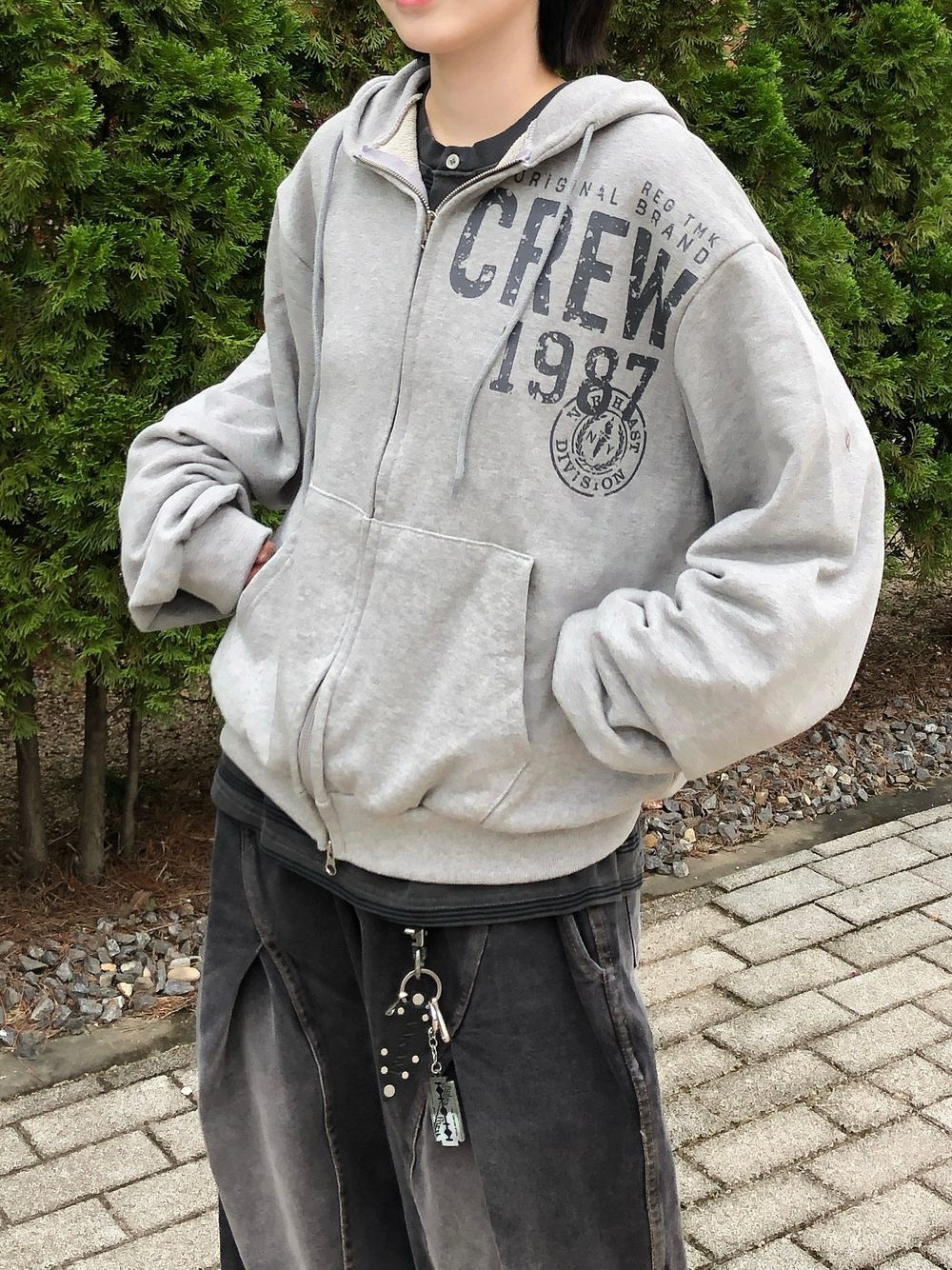 unisex]クルークラックフード集業（3C） - SEAZ