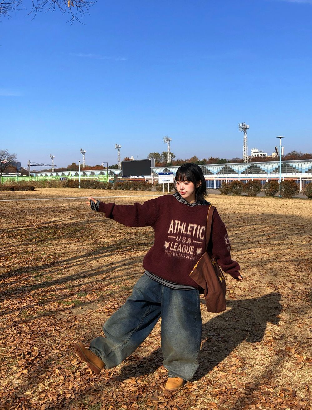 unisex]デイトーンシフトデニムバルーンパンツ（1C） - SEAZ