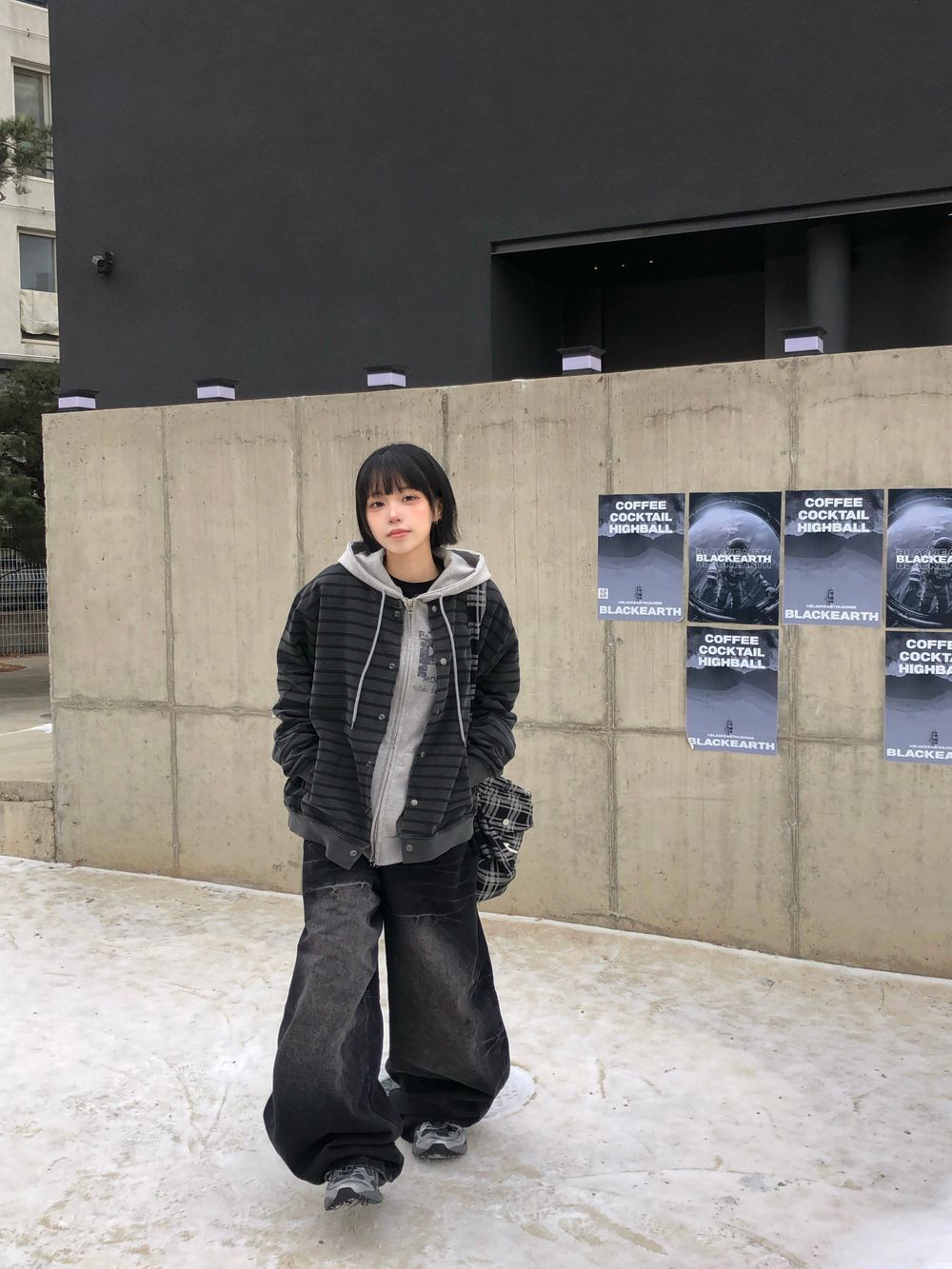 unisex] サンダーウォッシュバルーンデニムパンツ（2C） - SEAZ