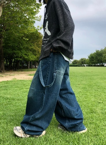 unisex] ボイドチェーンバルーンデニムパンツ（2C） | SEAZ