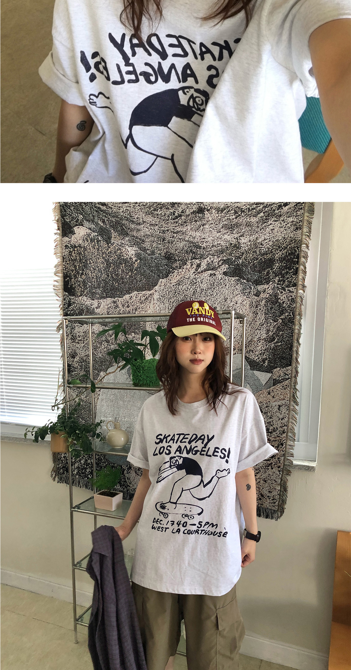 ユニセックス)Los Skate Day Tee (3 Color) | ファッション通販