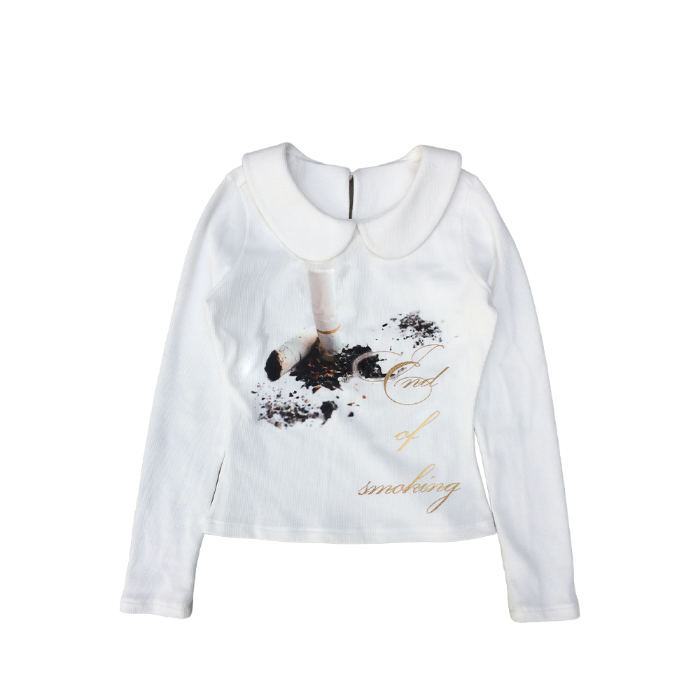End of Smoking collar T - Yiyounggyeoung
