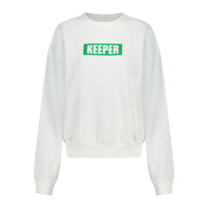 KEEPER SWEATSHIRTS (WHITE+GREEN)