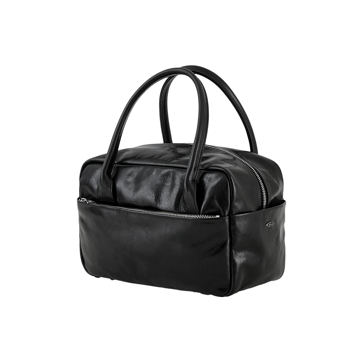LEATHER BOSTON BAG (S) / BLACK - Alfred