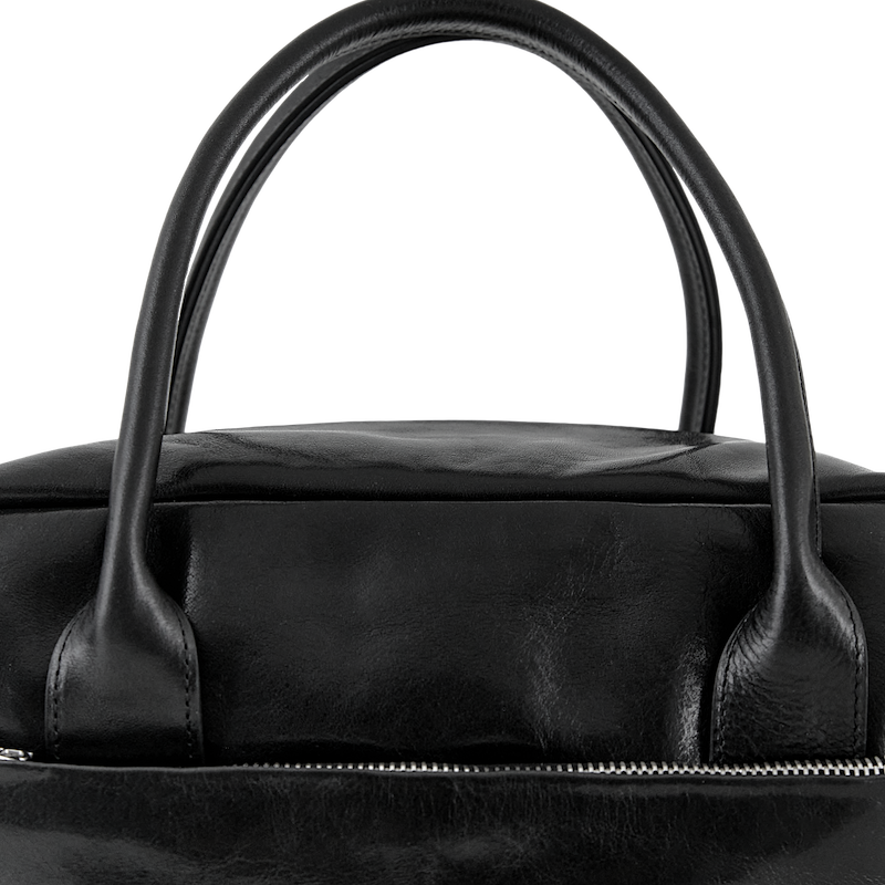LEATHER BOSTON BAG (S) / BLACK - Alfred
