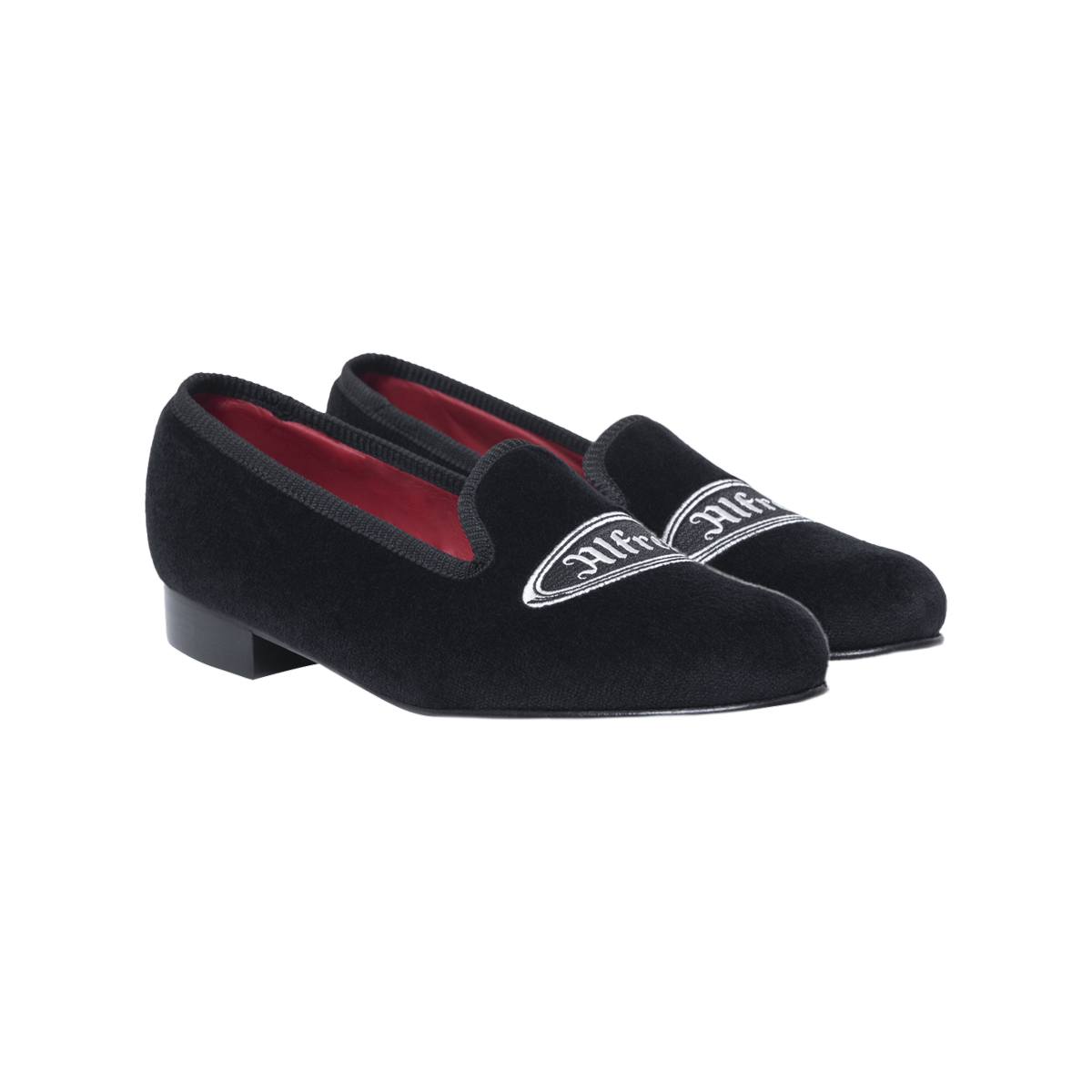 TRICKER'S X ALFRED VELVET SLIPPER (W) / BLACK - Alfred