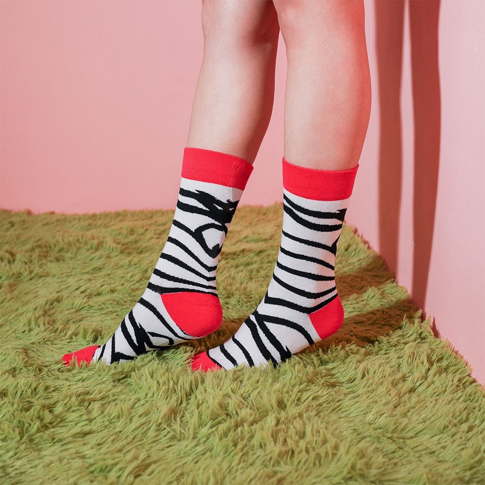 Zebra Pattern Socks