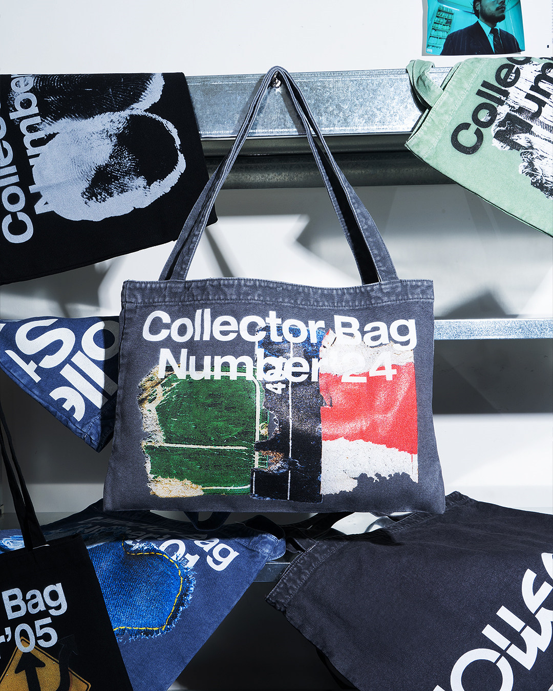 FINDARCHIVEBOWL | Denim Collector Bag / Navy FINDARCHIVEBOWL | Denim Collector Bag / Navy