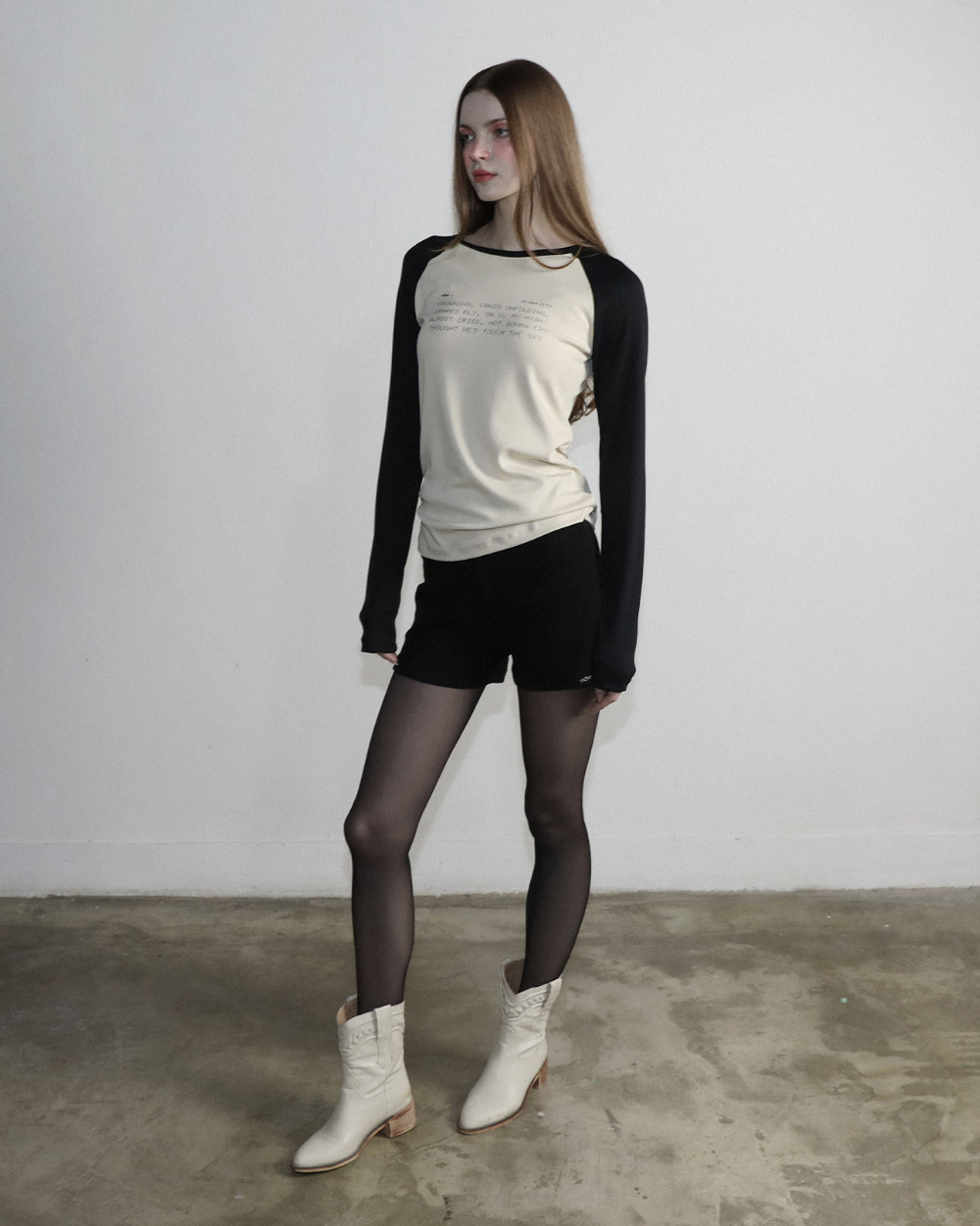 ★MAGORENSEOUL★ Drowning loose fit raglan long sleeve beige Drowning Loose Fit Raglan Long Sleeve Beige - Magoren SEOUL