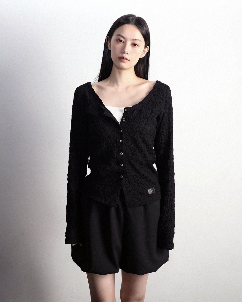 카디건 모델 착용 이미지-S21L5
