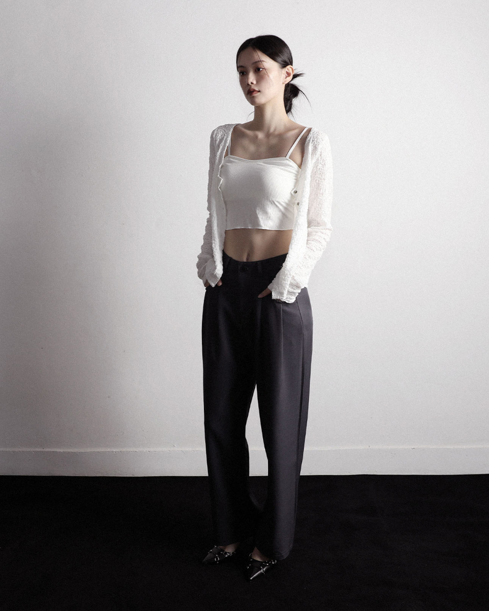 카디건 모델 착용 이미지-S22L3