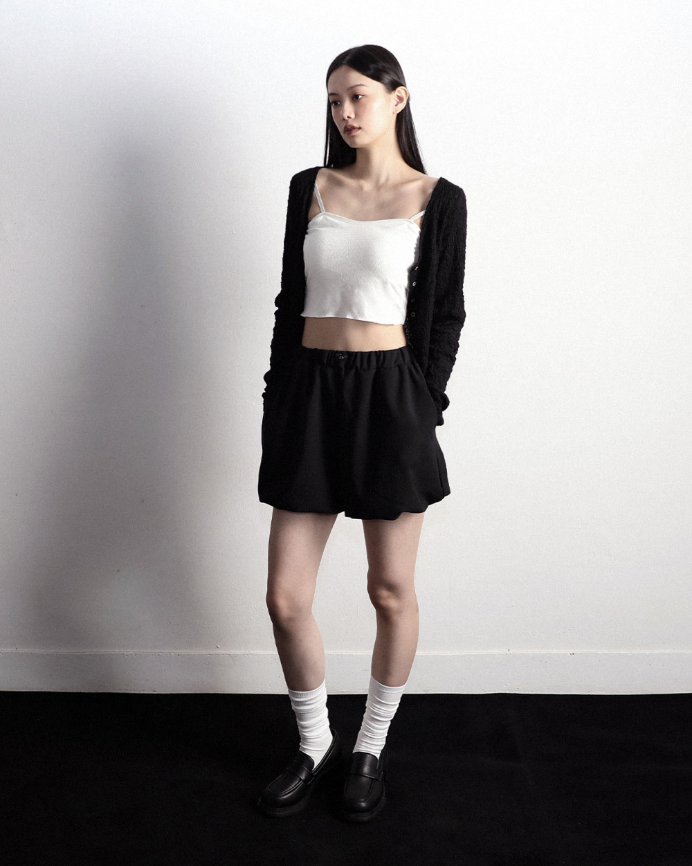 카디건 모델 착용 이미지-S21L6