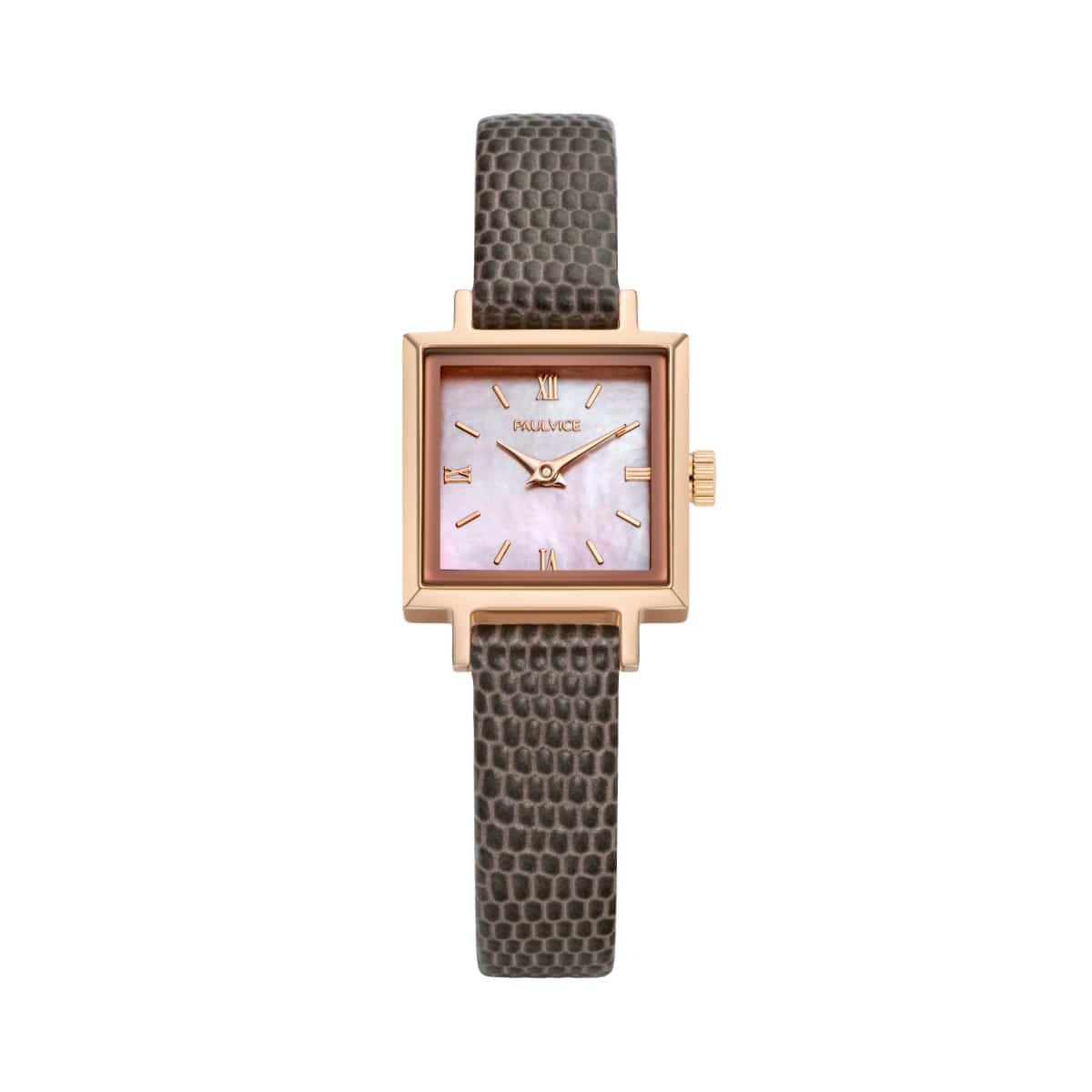 Miniel Petite Pink Charcoal Leather Women&#039;s Watch