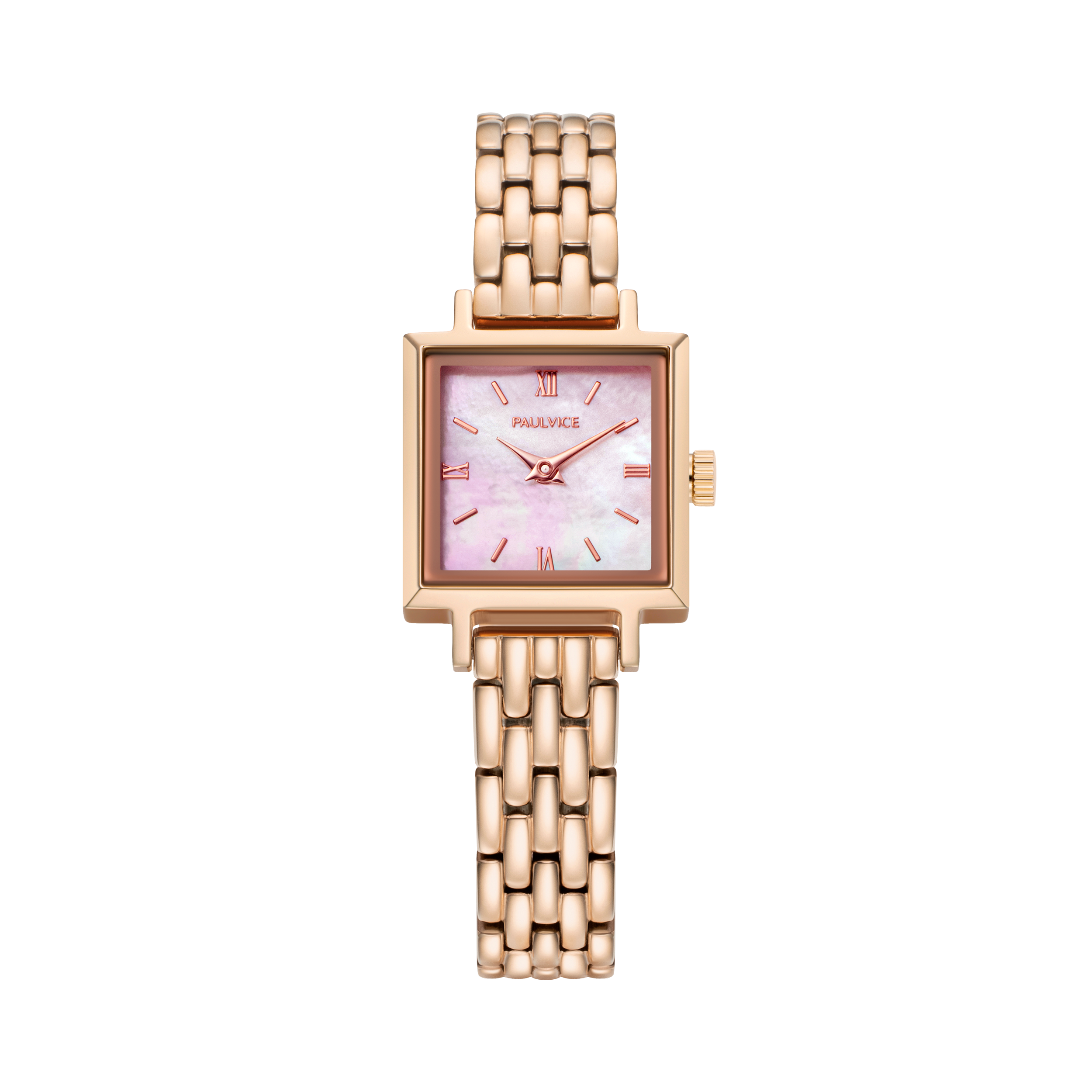 [MINIEL] Petit 粉红色 玫瑰金 金属 女士手表