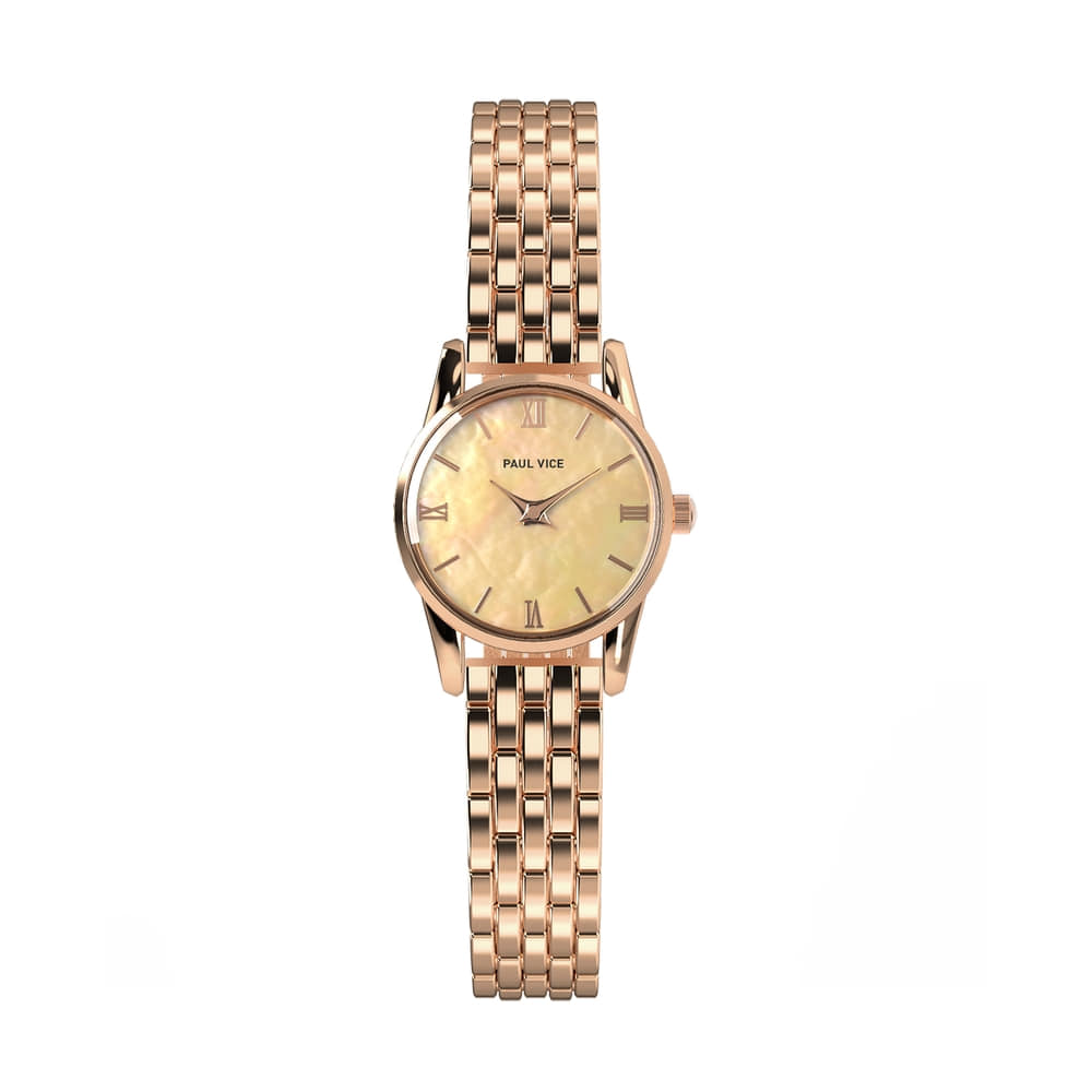 セイレン サンセット - ローズゴールド メタル 女性時計