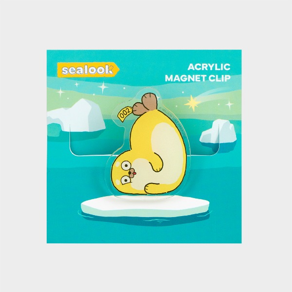 SEALOOK Shiba Seal 002 Acrylic Magnet Clip - SEALOOK SHOP
