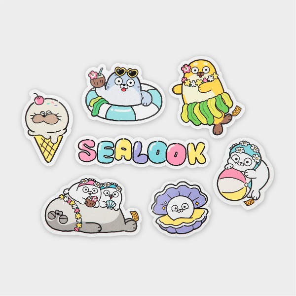 씰룩 썸머엉 스티커팩 - SEALOOK SHOP