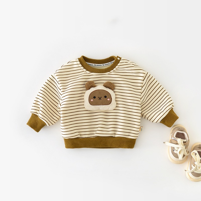 BABY】ボーダー ひつじ裏起毛トレーナー | Skyhug