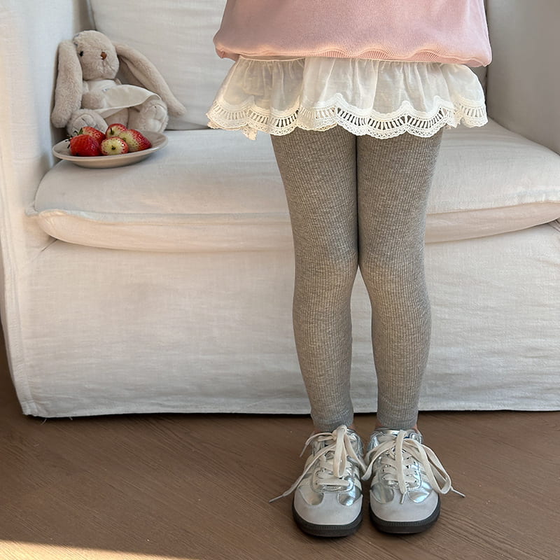 リブ編み レギンス | Skyhug