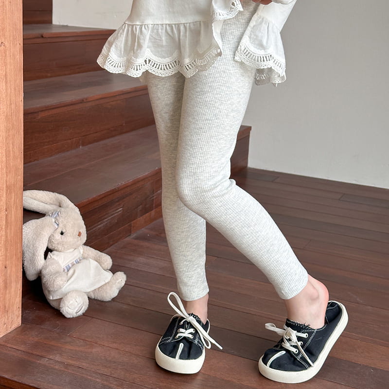 リブ編み レギンス | Skyhug