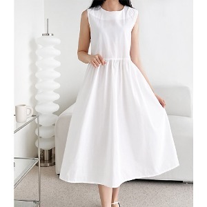 Women&#039;s flare sleeveless long dress
