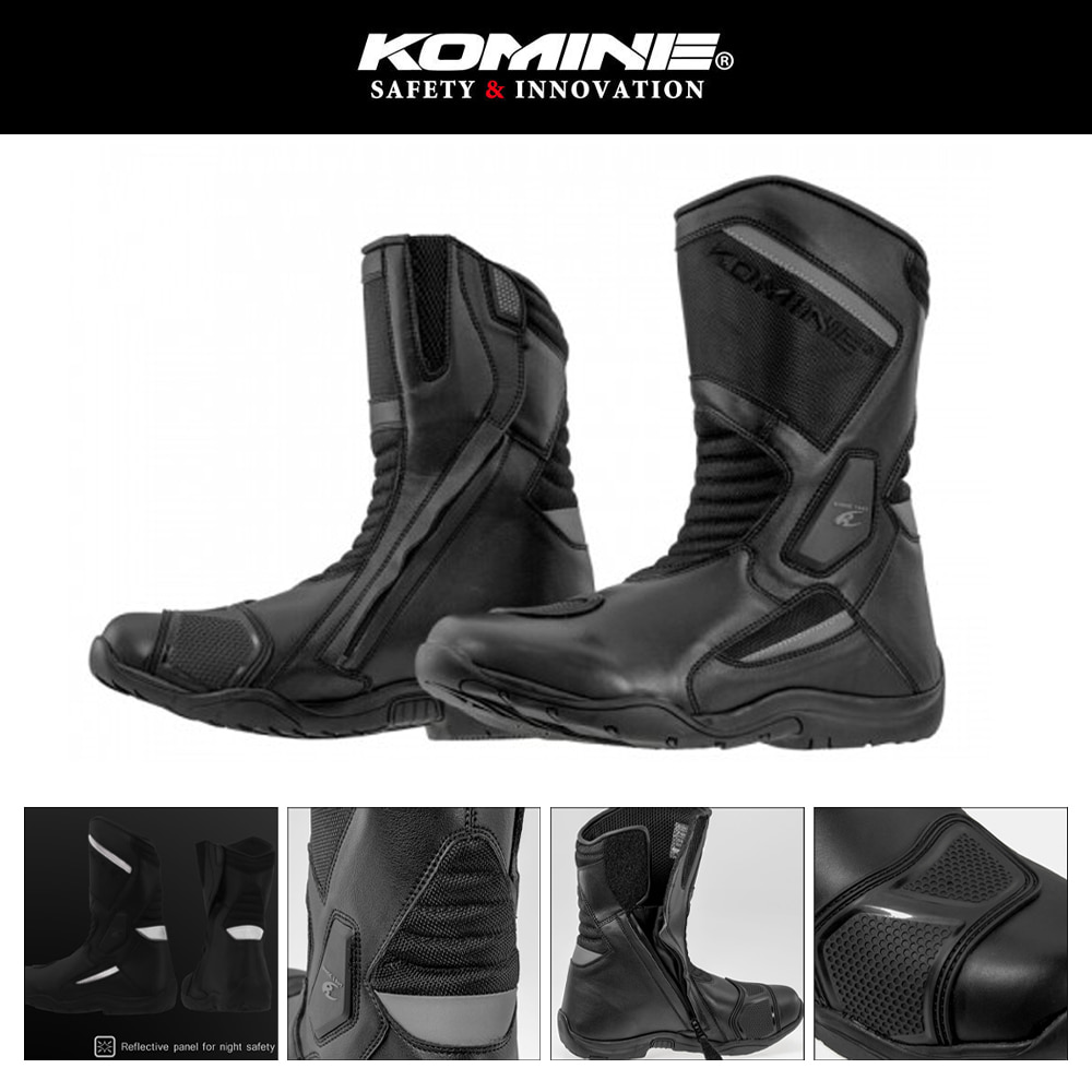 코미네 프로텍트 방수 워터프루브 투어링 라이딩 부츠 신발 BK-092