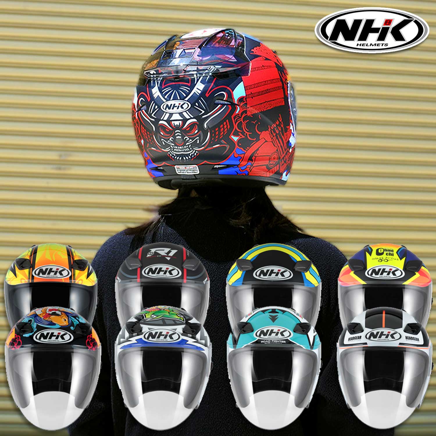 NHK R1 레미 디에고모레이라 세르지오 스타코 아즐란샤 루에다 랠리 오토바이 오픈페이스 헬멧