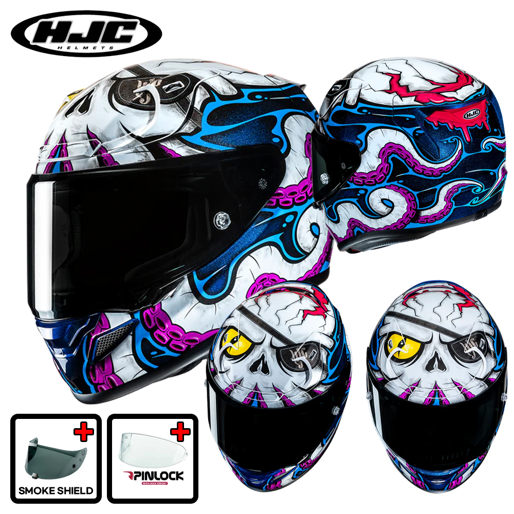 HJC 홍진 알파12 소닉 쉐도우 더 헤지호그 오토바이 풀페이스헬멧