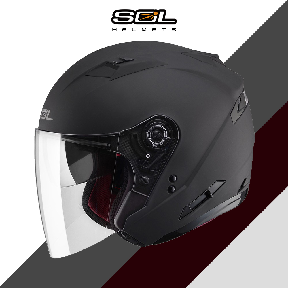SOL SO-7 솔리드 오토바이 오픈페이스 헬멧 | 라이더마트