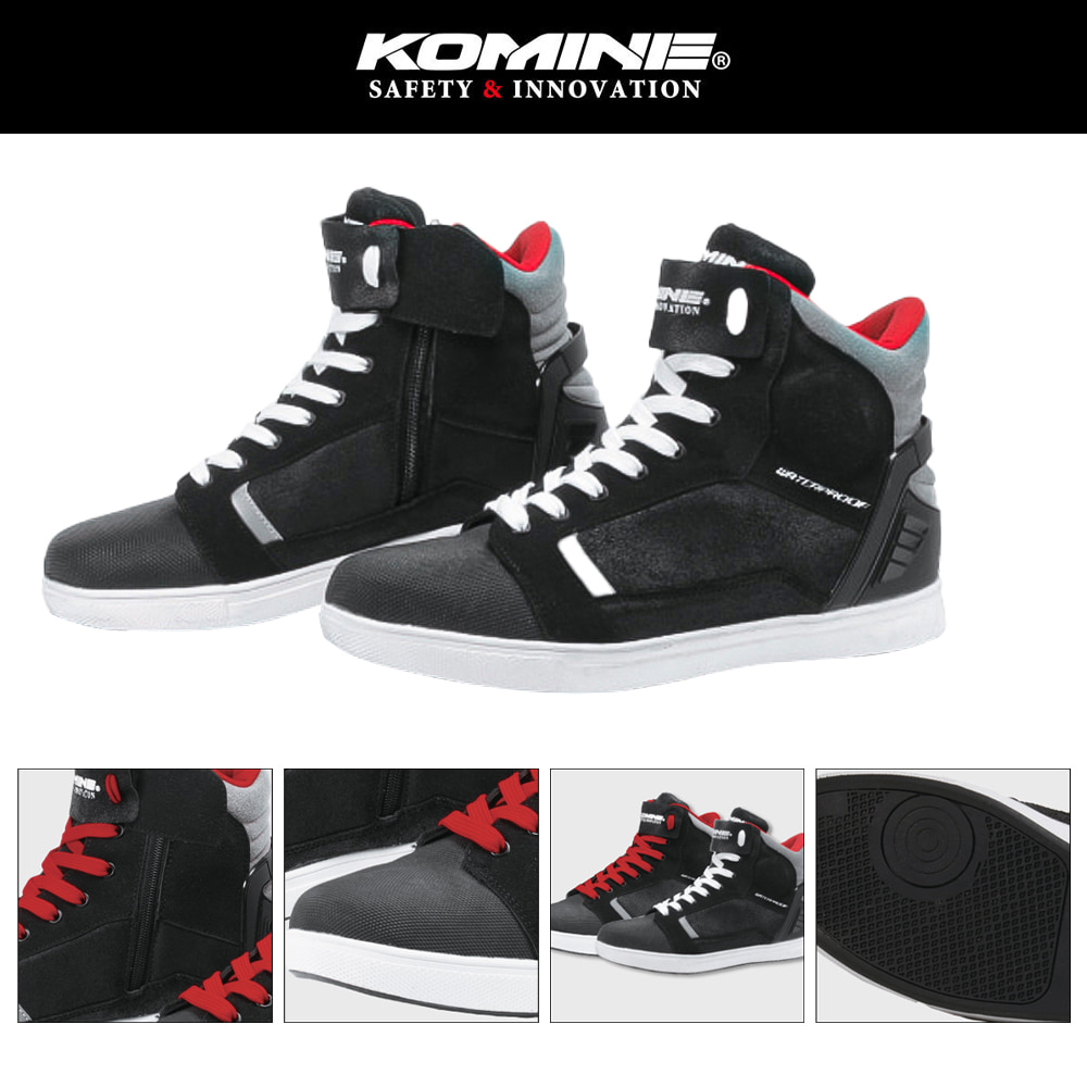 코미네 프로텍트 라이딩 스니커즈 오토바이 라이딩 신발 BK-084