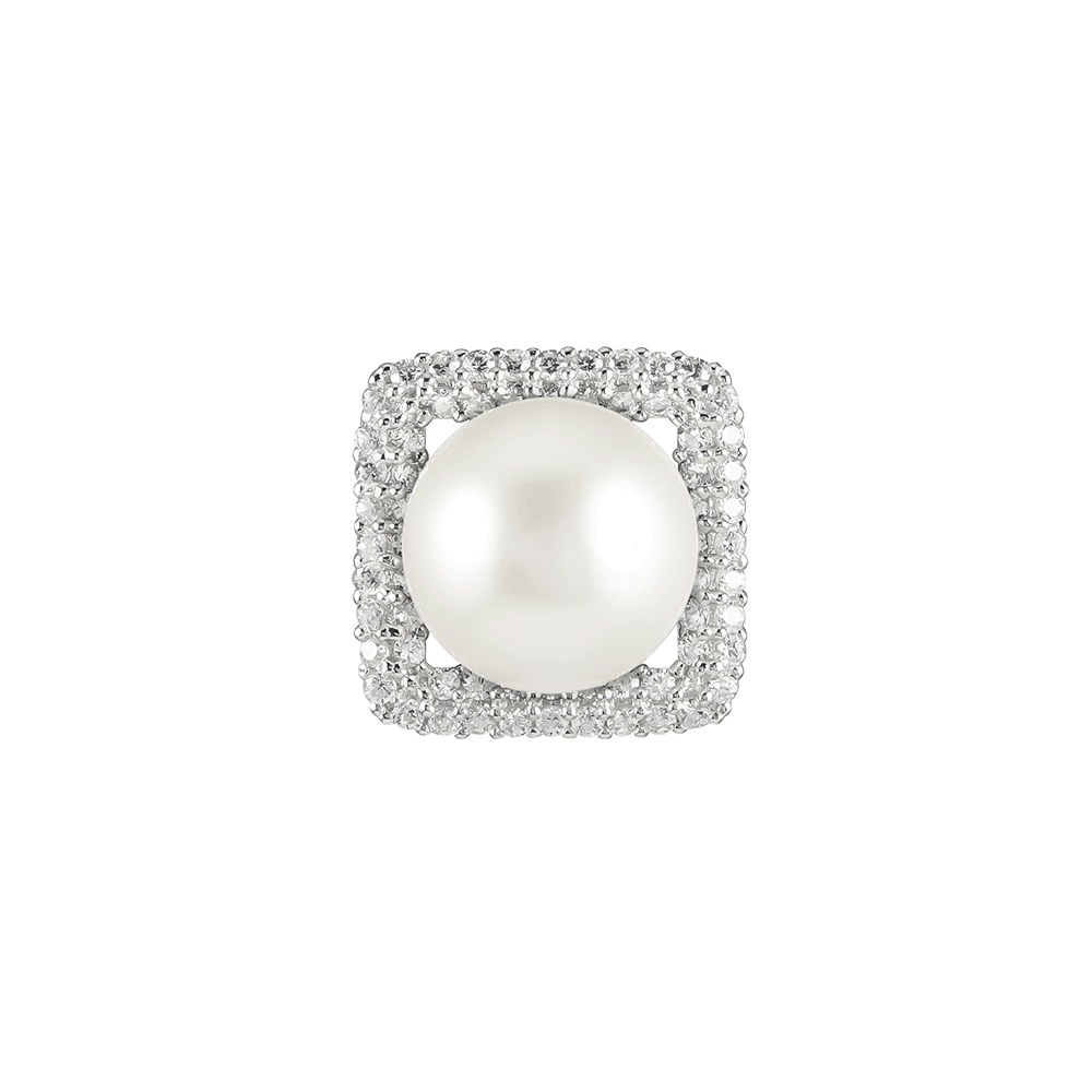 JYDdM ♥ 925 modern square pearl earrings/追跡付 925 Modern Square Pearl Earrings - JYDdM