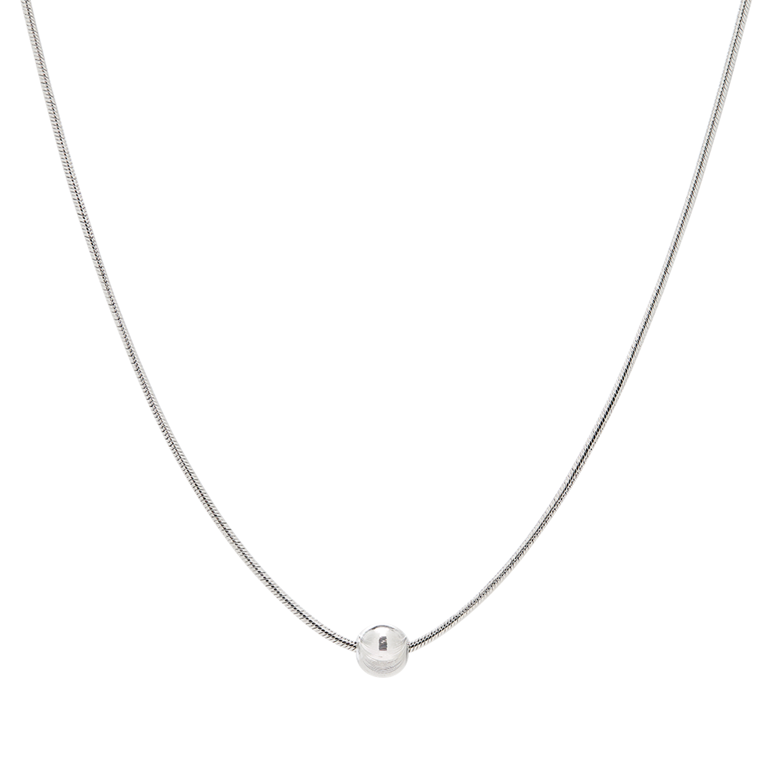 JYDdM ♥ 925 Cutting Ball Silky Chain Necklace Type.1 925 Cutting Ball Silky Chain Necklace Type.2 - JYDdM