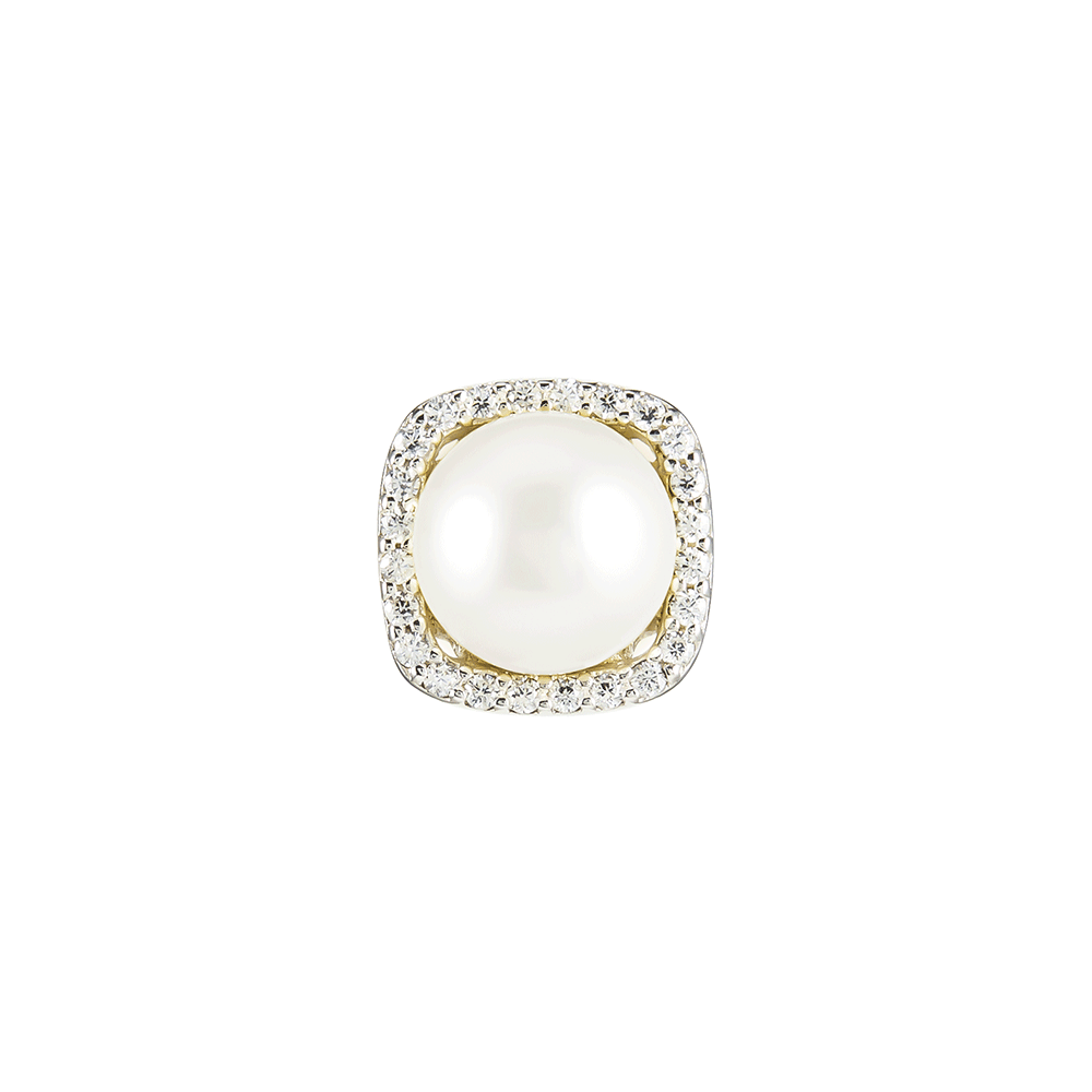 JYDdM ♥ 925 modern square pearl earrings/追跡付 925 Modern Square Pearl Earrings - JYDdM