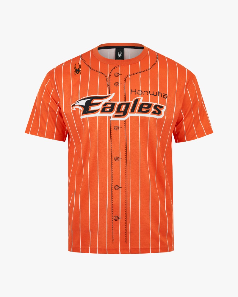 한화이글스 유니폼 모티브 반팔 티셔츠 (오렌지)
