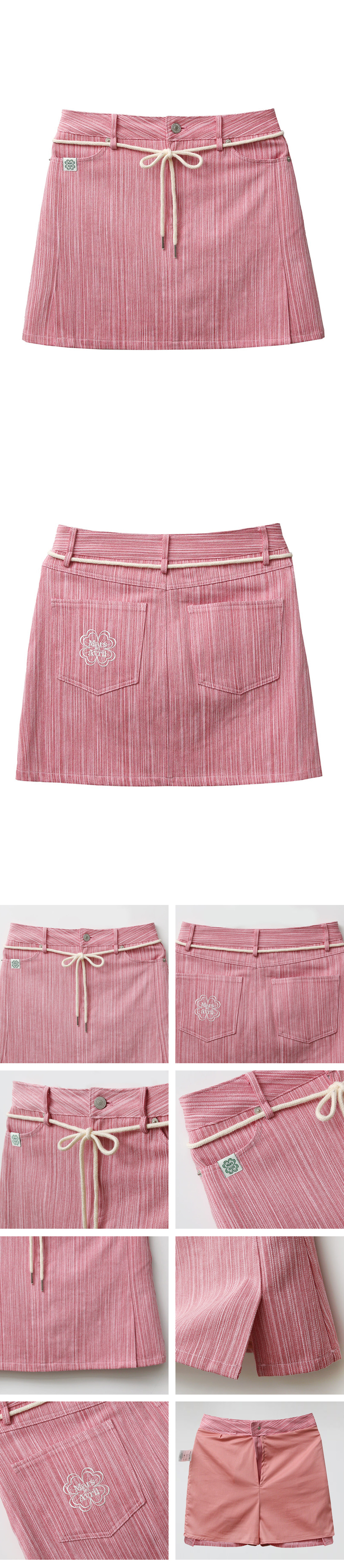MUSINSA | MARS EN AVRIL Graphic Skirt Pants (Pink)-SM