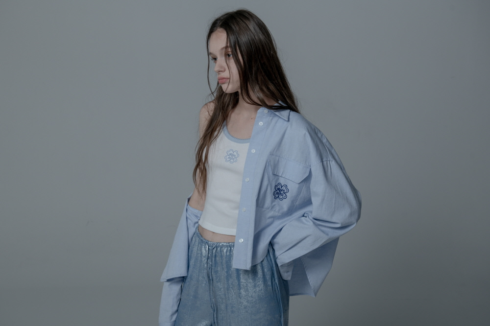 PINCOAT SLEEVELESS_WHITE SKYBLUE | ファッション通販サイト NUGU