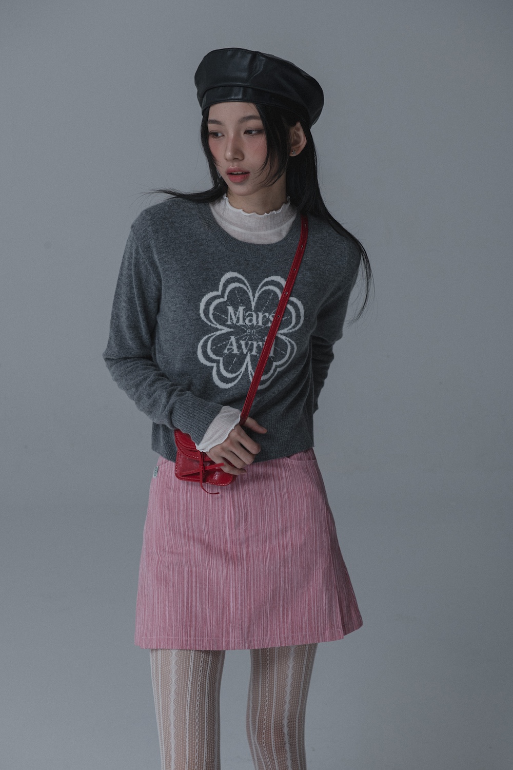 ★MARS EN AVRIL★ [Refurbished] GRAPHIC SKIRT PANTS_BLACK MUSINSA | MARS EN AVRIL Graphic Skirt Pants (Pink)-SM