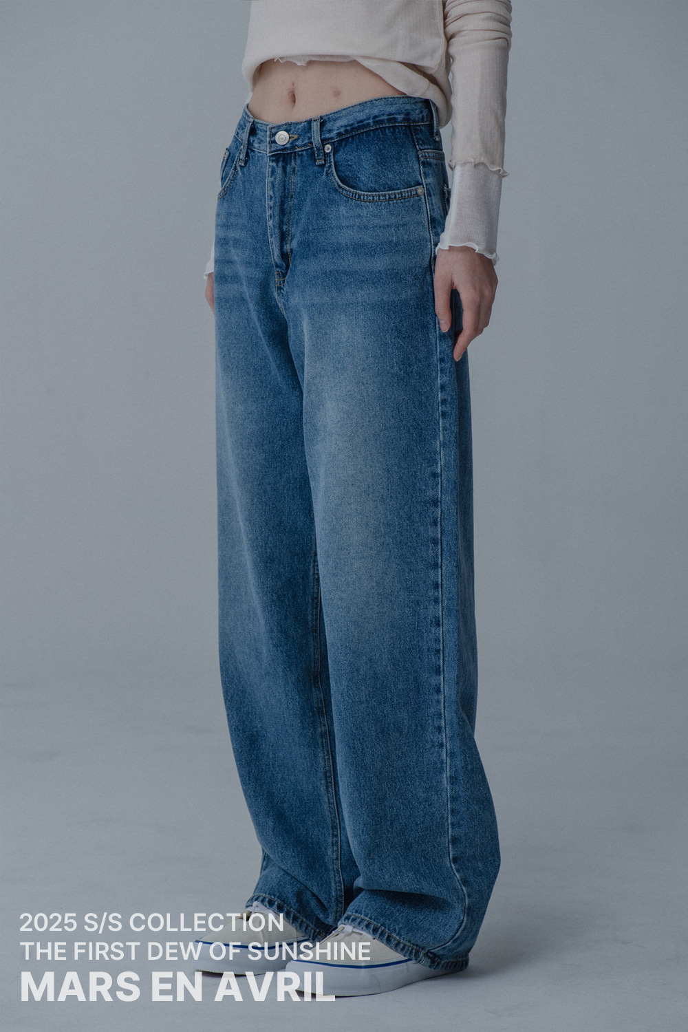 SIGNATURE SEMI WIDE DENIM_BLUE | ファッション通販サイト NUGU