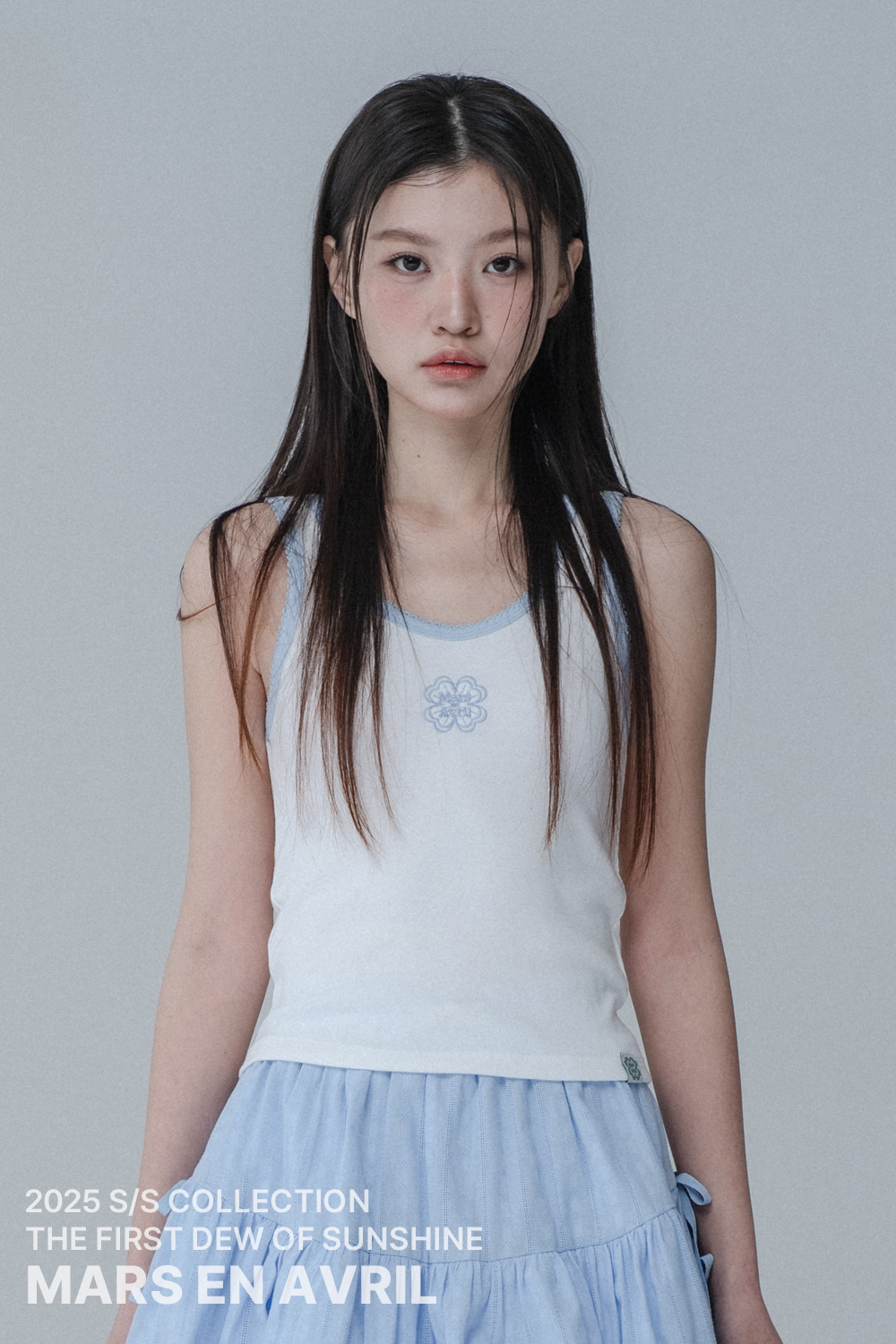 PINCOAT SLEEVELESS_WHITE SKYBLUE | ファッション通販サイト NUGU