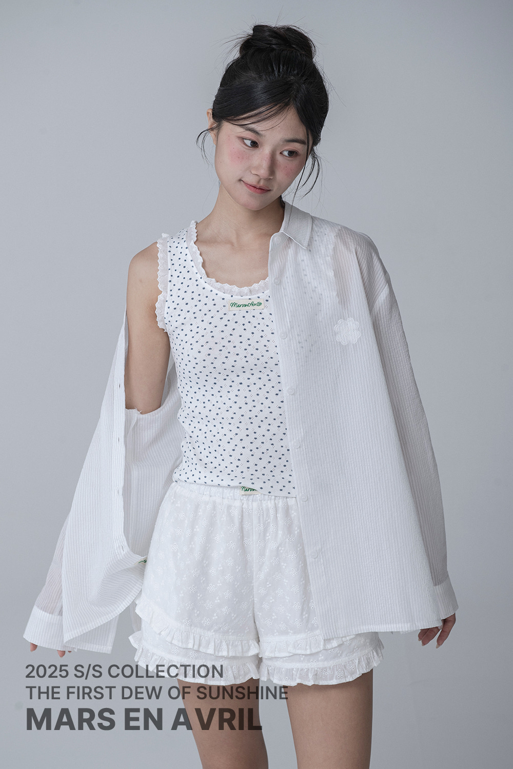 トップス litmus SWEET STRIPE SEE-THROUGH SHIRTS_WHITE | ファッション通販