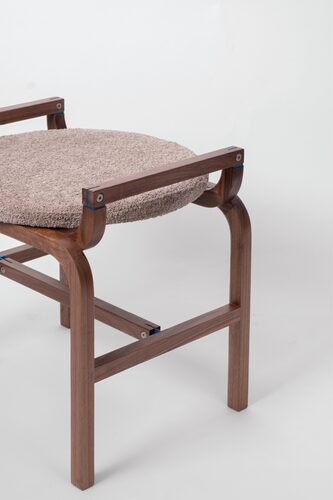 offo P. wooden stool