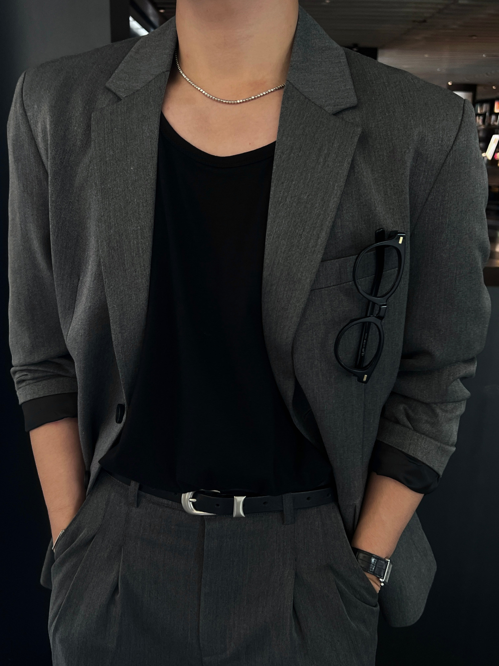 블레이저 모델 착용 이미지-S53L5